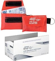 Dynarex 36021 CPR Shield in Soft Case, Pack of 100