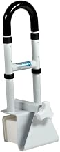 Dynarex 10342-6 Adjustable Tub Rail, Height Clamp-On, White, 19.1" Height, 6" Width, Pack of 6