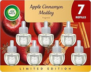 Air Wick Plug In Refill Apple Cinnamon Medley Fall Scent Essential Oils 7ct