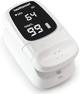HealthSmart Digital Fingertip Sport Pulse Oximeter, Fast Results, Clinically Accurate, Easy-To-Read LED Display, Auto-Shutoff