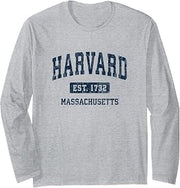 Harvard Massachusetts MA Vintage Athletic Sports Design Long Sleeve T-Shirt