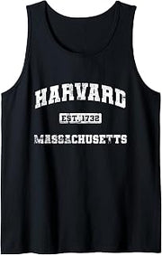 Harvard Massachusetts MA vintage state Athletic style Tank Top