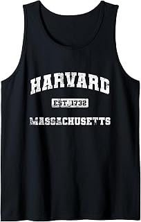 Harvard Massachusetts MA vintage state Athletic style Tank Top