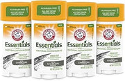 Arm & Hammer Essentials Charcoal Deodorant for Men and Women, 4-Pack