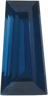 4.0x2.0x1.5mm AAA Synthetic Tapered Baguette Cut Swiss Made Rough Synthetic Blue Sapphire