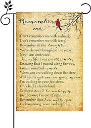 Unittype Cardinal Memorial Garden Flag for Cemetery Flags 12 x18 Inch