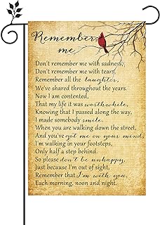 Unittype Cardinal Memorial Garden Flag for Cemetery Flags 12 x18 Inch