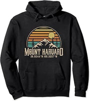Camping Mt. Harvard Colorado Hiking Mountain Mount Harvard Pullover Hoodie