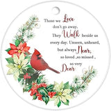 Those We Love Don't Go Away Cardinal Clear Ornament Memorial Christmas Christmas Tree Decoration Xmas Party Decorations Christmas Tree Decoration Best Gifts for Christmas