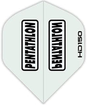 Pentathlon Clear HD150 Standard Shape Dart Flights - 3 Sets (9 Flights) - 150 Micro - Ex-Tough