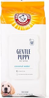 Arm & Hammer Puppy Grooming Wipes, Coconut Water, 100 Count