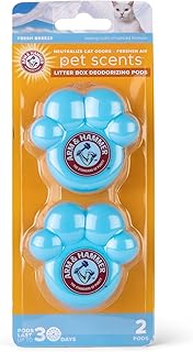 Arm & Hammer Cat Litter Box Deodorizer Pods, Fresh Breeze, 2 Count