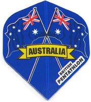Pentathlon Australia, OZ, Aussie Standard Dart Flights - 3 Sets (9 Flights) - 100 Micro (Ex-Tough)