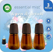 Air Wick Essential Mist Diffuser Oil Refill, Linen & Petals, 3 Count