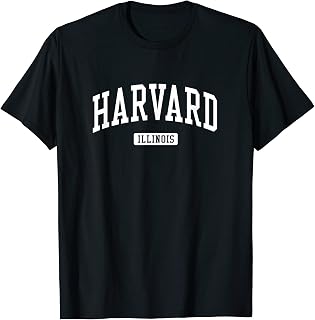 Harvard Illinois IL Vintage Athletic Sports Design T-Shirt