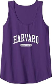 Harvard Massachusetts MA Vintage Athletic Sports Design Tank Top