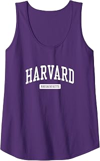 Harvard Massachusetts MA Vintage Athletic Sports Design Tank Top