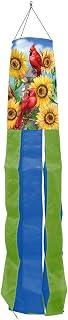 Briarwood Lane Cardinals and Sunflowers Summer Windsock Floral Birds 40" L
