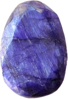 Blue Sapphire Beryl Cabochon, Faceted Beryl, Jewelry Making Cabochon, 10Ct. Oval Shape 20x13x4mm SC-5739