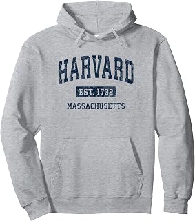 Harvard Massachusetts MA Vintage Athletic Sports Design Pullover Hoodie