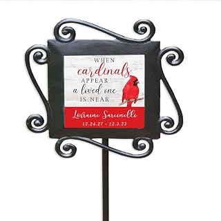 GiftsForYouNow Memorial Cardinal Personalized Garden Stake