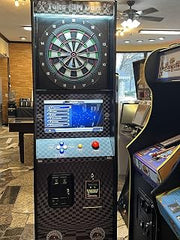Heavy Duty Commercial Grade Coin Operated Take Aim Dart Board with Dollar Bill Acceptor