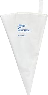 Ateco 3812 Pack of 1 Poly-Cotton Pastry and Decorating Bag, 11.8-Inch, White