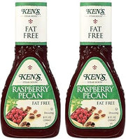 Ken's Steak House Fat Free Raspberry Pecan Dressing 9 Fl Oz (Pack of 2)