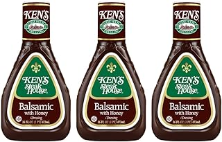 Ken's Steak House Balsamic with Honey Dressing 16 Fl Oz (Pack of 3)
