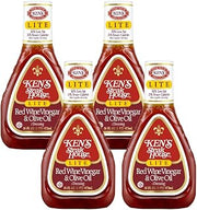 Ken's Steak House Lite Red Wine & Olive Oil Dressing,16 Fl Oz. (Pack of 4)