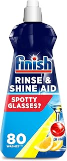 Finish Dishwasher Rinse & Shine Aid | Lemon| 400ml | For Drier Glasses and Spot Prevention