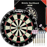 18" Dart Board Set with 6pcs Darts Self-Healing for Adults Outdoor Home