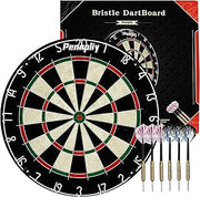 18" Dart Board Set with 6pcs Darts Self-Healing for Adults Outdoor Home