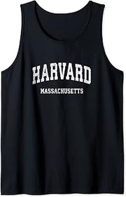 Harvard Massachusetts MA Vintage Athletic Sports Design Tank Top