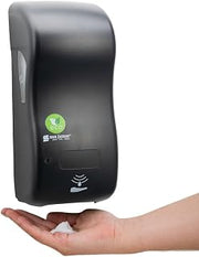 Ecologic Rely Recycled Plastic Hybrid Electronic Foam Soap Dispenser, Refillable Soap Dispenser, Wall Mounted Dispenser with Zero Waste for Home and Business, 900 Ml, Black Pearl
