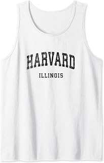 Harvard Illinois IL Vintage Athletic Sports Design Tank Top