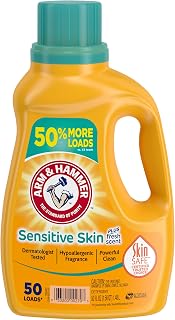 Arm & Hammer Liquid Detergent Sensitive Skin Plus Fresh Scent, 50 Fl Oz