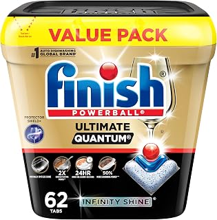 Finish Ultimate Quantum Dishwasher Pods, Infinity Shine, Fresh Scent, 62ct