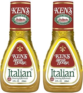 Ken's Steak House Italian Dressing & Marinade (9 Fl Oz, Pack of 2)