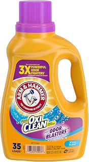 Arm & Hammer Plus Oxiclean Odor Blasters Fresh Burst, 35 Loads Liquid Laundry Detergent, 45.5 Fl Oz