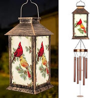 YHmall Cardinal Wind Chimes for Outside, 37" Hanging Windchimes Outdoors
