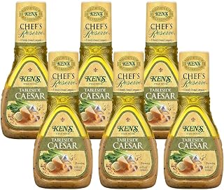Ken's Steak House Chef's Reserve Tableside Caesar Dressing 9 Ounce (Pack of 6)