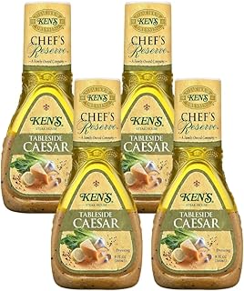 Ken's Steak House Chef's Reserve Tableside Caesar Dressing 9 Ounce (Pack of 4)