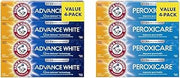 Arm & Hammer Advance White and Peroxicare Toothpaste Bundle (4-Pack)