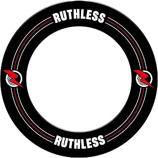Ruthless Hot Shot Dart Board | Endurance Round Wire Sisal Dartboard Set Including 2 sets of Steel Tip Darts