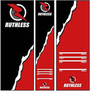 RUTHLESS Darts Mat | Heavy Duty Non Slip Durable Carpet Dart Mat for Floor Black