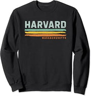 Vintage Stripes Harvard MA Sweatshirt