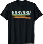 Vintage Stripes Harvard IL T-Shirt