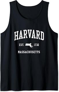 Harvard MA Vintage Athletic Sports JS01 Tank Top