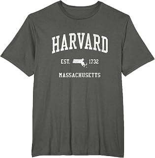 Harvard MA Vintage Athletic Sports JS01 T-Shirt